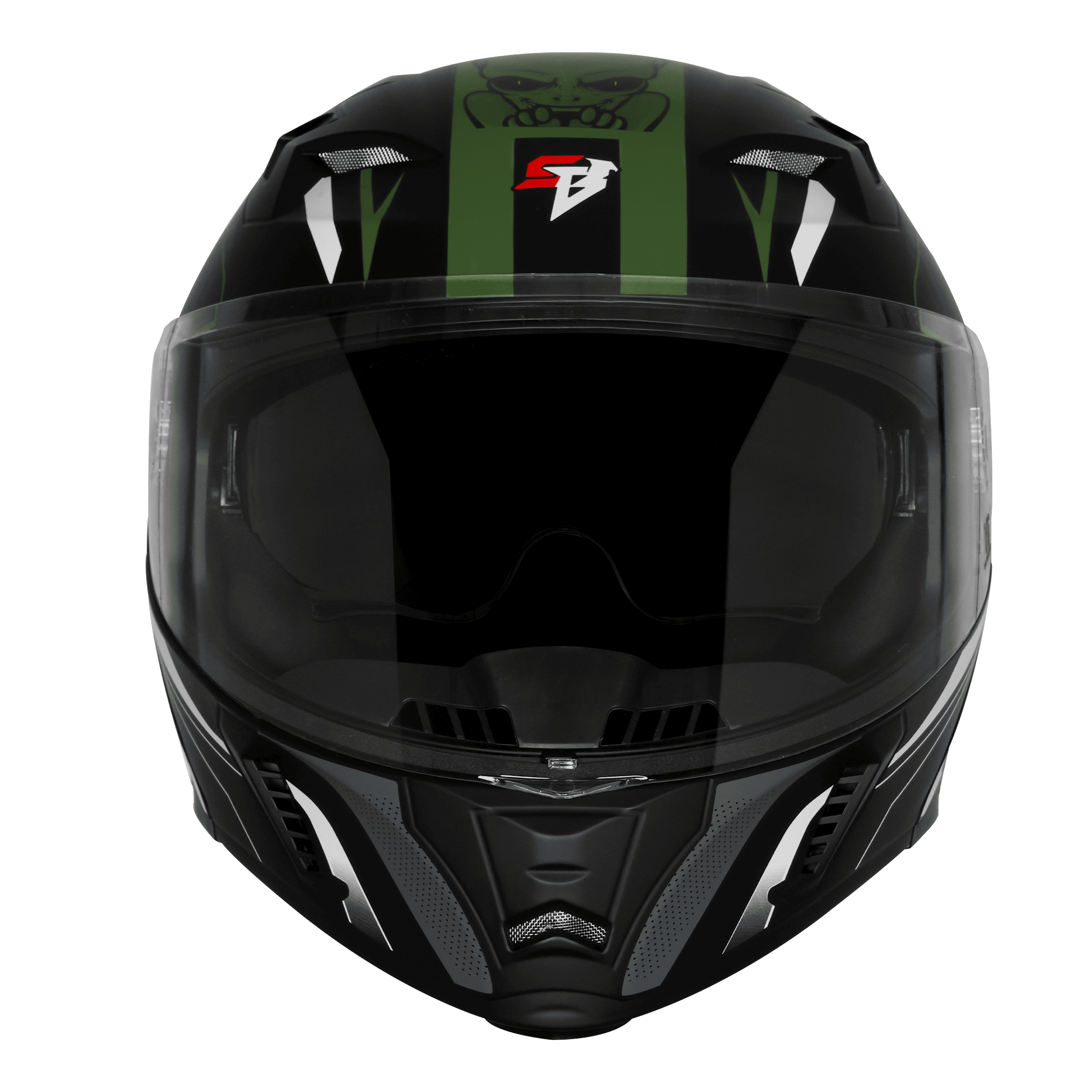 SBA-20/SB-106 ISS STRANGE GLOSSY BLACK WITH BATTLE GREEN